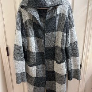 Black and White Checkered Sweater